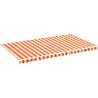 vidaXL Vervangingsdoek voor luifel 600x350 cm polyester geel en oranje
