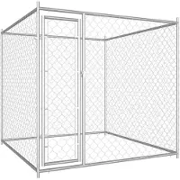 vidaXL Hondenkennel voor buiten 193x193x185 cm