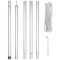 Perel Paal voor schaduwdoek | (Met scheerlijn, 2.5 meter)