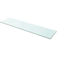 vidaXL Wandschap transparant 100x25 cm glas