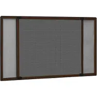 vidaXL Raamhor uitschuifbaar (75-143)x50 cm bruin