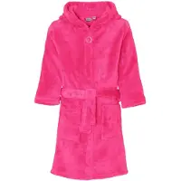 Playshoes fleece badjas fuchsia Roze Meisjes Polyester Capuchon Effen - maat 122/128