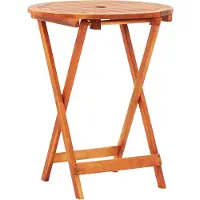 vidaXL Tuintafel inklapbaar Ø60x75 cm massief eucalyptushout