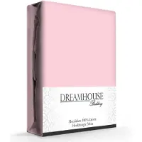 Dreamhouse Hoeslaken - katoen - roze - 140x200 cm