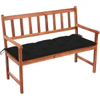 vidaXL Tuinbank met kussen 120 cm massief acaciahout