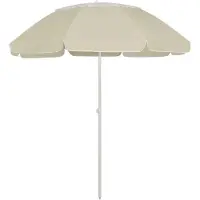 vidaXL Strandparasol 300 cm zandgeel