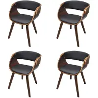 vidaXL Eetkamerstoelen Shanghai hout bruin 4 st online kopen