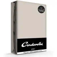 Cinderella Hoeslaken Taupe (Jersey)-200 x 210/220 cm