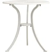 vidaXL Tuintafel 62x62x65 cm gietaluminium wit