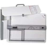 Rotring Rapid tekentafel met collegekoffer | geïntegreerde liniaal, passer en vierkant | A3-formaat tekentafel