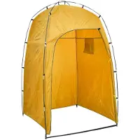 vidaXL Douche-/wc-/omkleedtent geel