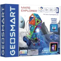 GeoSmart Jeu de construction magnétique Géosmart Mars Explorer Le robot 51 pièces