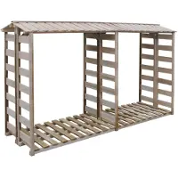 vidaXL Haardhoutopslag 300x90x176 cm geïmpregneerd grenenhout