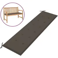 vidaXL Tuinbankkussen 180x50x3 cm oxford stof taupe