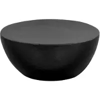 vidaXL Salontafel van gehamerd aluminium, 70x30 cm, zwart