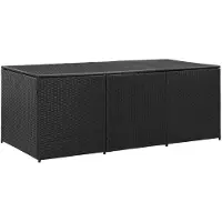 vidaXL Tuinbox 180x90x70 cm poly rattan zwart
