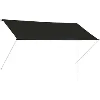 vidaXL Luifel uittrekbaar 250x150 cm antraciet