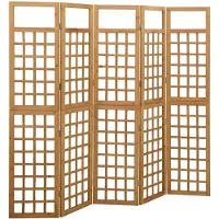 vidaXL Kamerscherm/trellis met 5 panelen 201,5x180 cm vurenhout