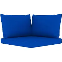 vidaXL Palletkussens 3 st oxford stof blauw