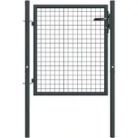 vidaXL Tuinhek van gaas gegalvaniseerd staal 100x75 cm grijs
