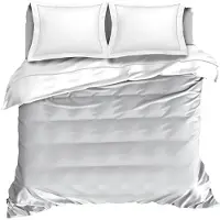 De Witte Lietaer Dekbedovertrek Bumblebee White Silver Percal-200 x 200 / 220 cm | 2-Persoons