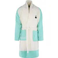 Blokker Wave Hawaii Badjas Quatro Katoen Mintgroen/wit Maat M