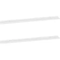 vidaXL Wandschappen 2 st 115x9x3 cm hoogglans wit