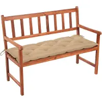 vidaXL Tuinbank met kussen 120 cm massief acaciahout