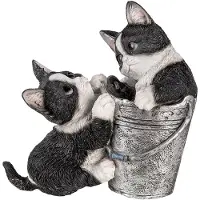 Clayre & Eef Multi Decoratie katten 23*13*18 cm 6PR3335