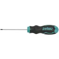 Icetoolz Schroevendraaier Sl6 Platbek 21 Cm Zwart/zilver