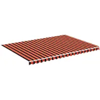 vidaXL Vervangingsdoek voor luifel 500x350 cm polyester oranje en bruin