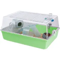 Ferplast Hamsterkooi Mini Duna Kompleet - Dierenverblijf - 55x39x27 cm Assorti