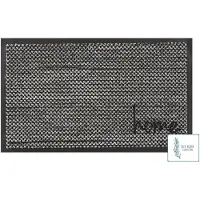 MD-ENTREE Schoonloopmat Grijs / Zwart 75 X 45 Cm