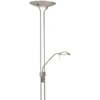 Steinhauer Mexlite, gepolijst staal, 2 lampen, 29 W, LED, 23 W, 6 W