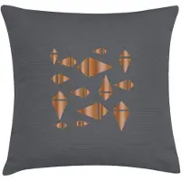 Tak Design Kussen Copper Knite 45 X 45 Cm Katoen Grijs