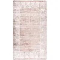 vidaXL Vloerkleed wasbaar 190x300 cm beige