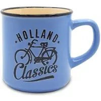 Blokker Matix Mok Holland Classics Fiets 250 Ml 8 Cm Keramiek Blauw