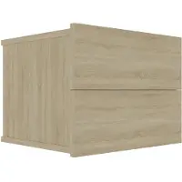 vidaXL Nachtkastje 40x30x30 cm bewerkt hout sonoma eikenkleurig