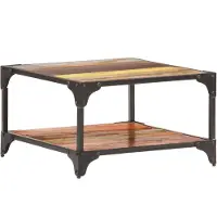 vidaXL Salontafel 60x60x35 cm massief gerecycled hout