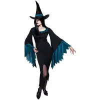 Boland Verkleedkostuum Scary Witch Dames Zwart Maat M
