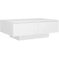 vidaXL Salontafel 90x60x31 cm bewerkt hout wit