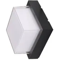 BES LED LED Tuinverlichting - Buitenlamp - Agusa 4 - Wand - Kunststof Mat Zwart - 12W Natuurlijk Wit 4200K - Vierkant