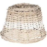 Clayre & Eef Cremekleurige Lampenkap Ø 23*16 cm / E27 6LAK0477