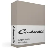 Cinderella Hoeslaken Taupe (Satijn)-180 x 210 cm