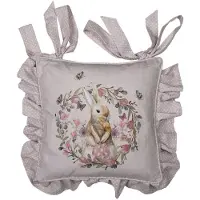 Clayre & Eef Roze Stoelkussen hoes 40*40 cm HBU25