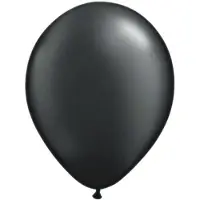 Qualatex 100x Metallic zwarte ballonnen Qualatex - Ballonnen