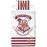 Disney Harry Potter dekbedovertrek Hogwarts red - katoen - 1-persoons (140x220 + 65x65cm)