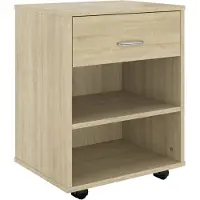 vidaXL Rolkast 46x36x59 cm bewerkt hout sonoma eikenkleurig