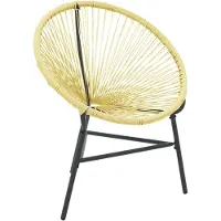 vidaXL Acapulco tuinstoel, polyrotan, beige