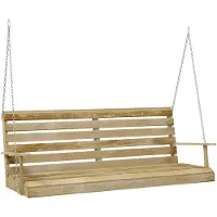 vidaXL Schommelbank 155x65x60 cm geïmpregneerd grenenhout